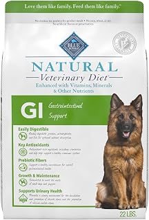 Blue Buffalo Natural Veterinary Diet GI Support Chicken Dry Dog Food, 22 lb