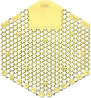 Fresh Products 3WDSF010I060M10 Wave 3D Urinal Deodorizer Screen, Yellow, Citrus, 10/Box