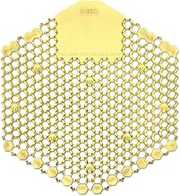 Fresh Products 3WDSF010I060M10 Wave 3D Urinal Deodorizer Screen, Yellow, Citrus, 10/Box