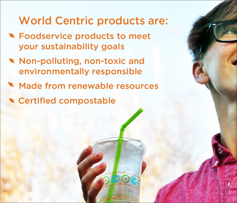World Centric 12 ounce (Pack of 1000) / White / Plants Cups