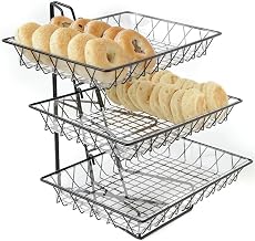 Cal-Mil 1291-3 Wire Merchandisers, 18" Width x 22" Depth x 20" Height, Black