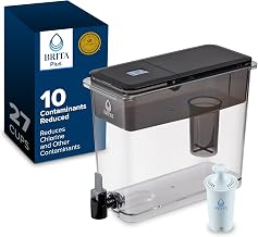 Brita XL 27 Cup Water Filter Pitcher, 1 Brita Plus Filter, Ultramax, Black