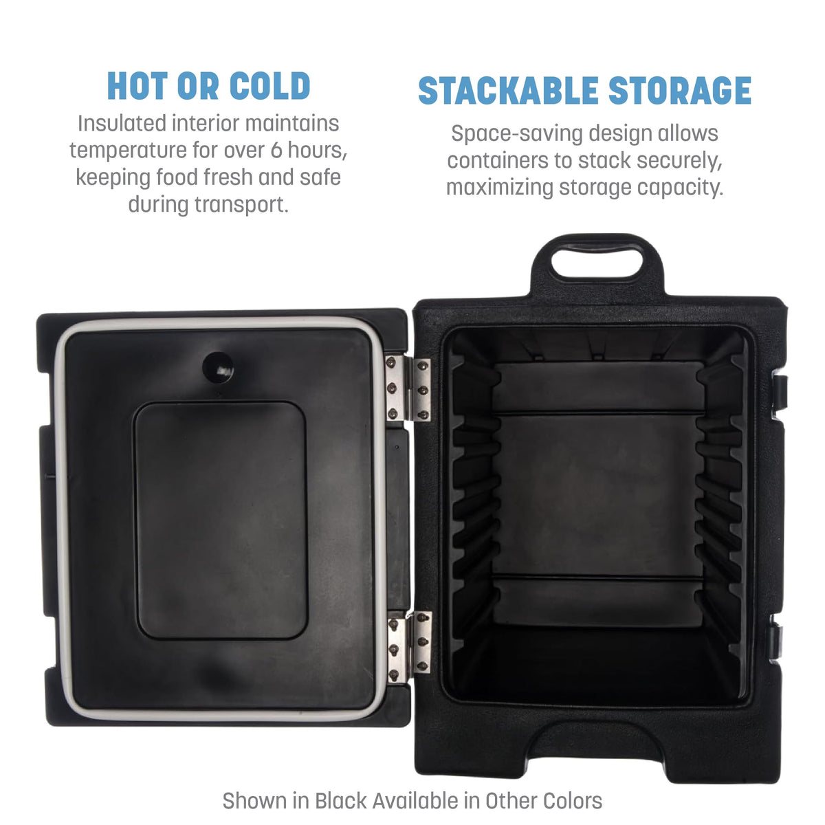 Carlisle FoodService Products Black / 5 Pan Capacity / Food Pan Carrier Food Warmers