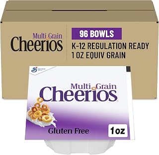 Multi Grain Cheerios Cereal, Single Serve Foodservice Bowlpak, 96 Ct