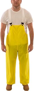 TINGLEY Eagle O21007 Overalls, 2X-Large, Yellow | Taped seams for 100% waterproof protection, Stitched seams, Plain front, Non-corrosive snaps