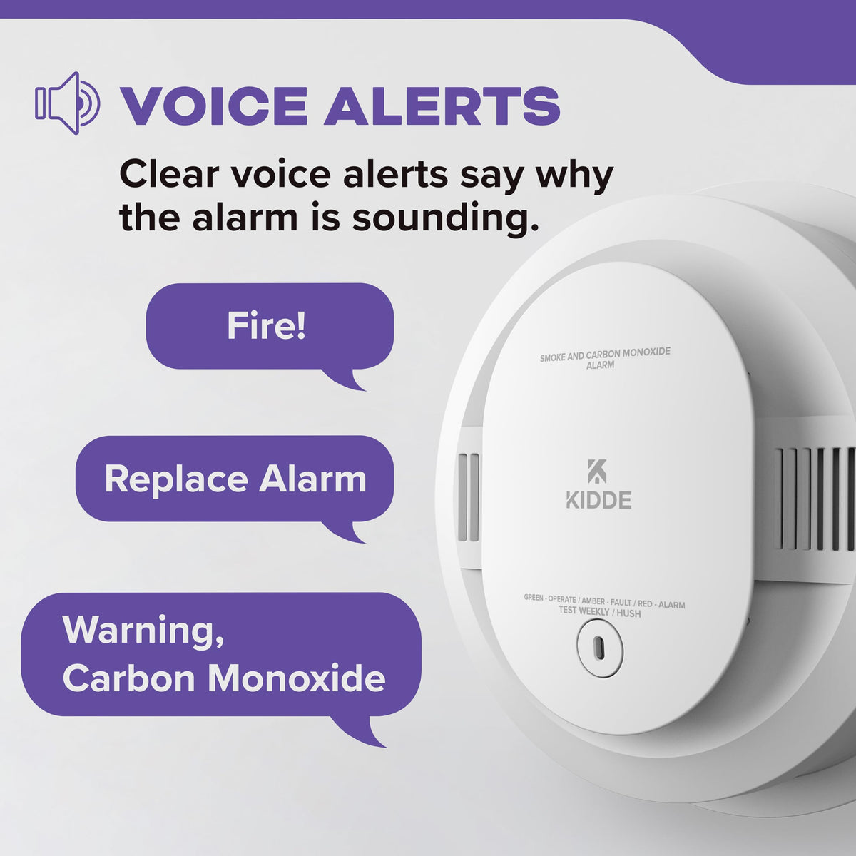 Hardwired Smoke & Carbon Monoxide Detector by Kidde – 2 Pack, Plastic, White, Model 21032851