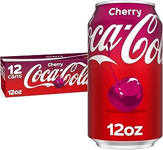 Coca-Cola Cherry Soda Soft Drink Cans, 12 fl oz, 12 Pack