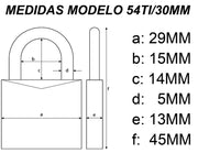 ABUS 30 mm / Aluminium / padlock Keyed Padlocks