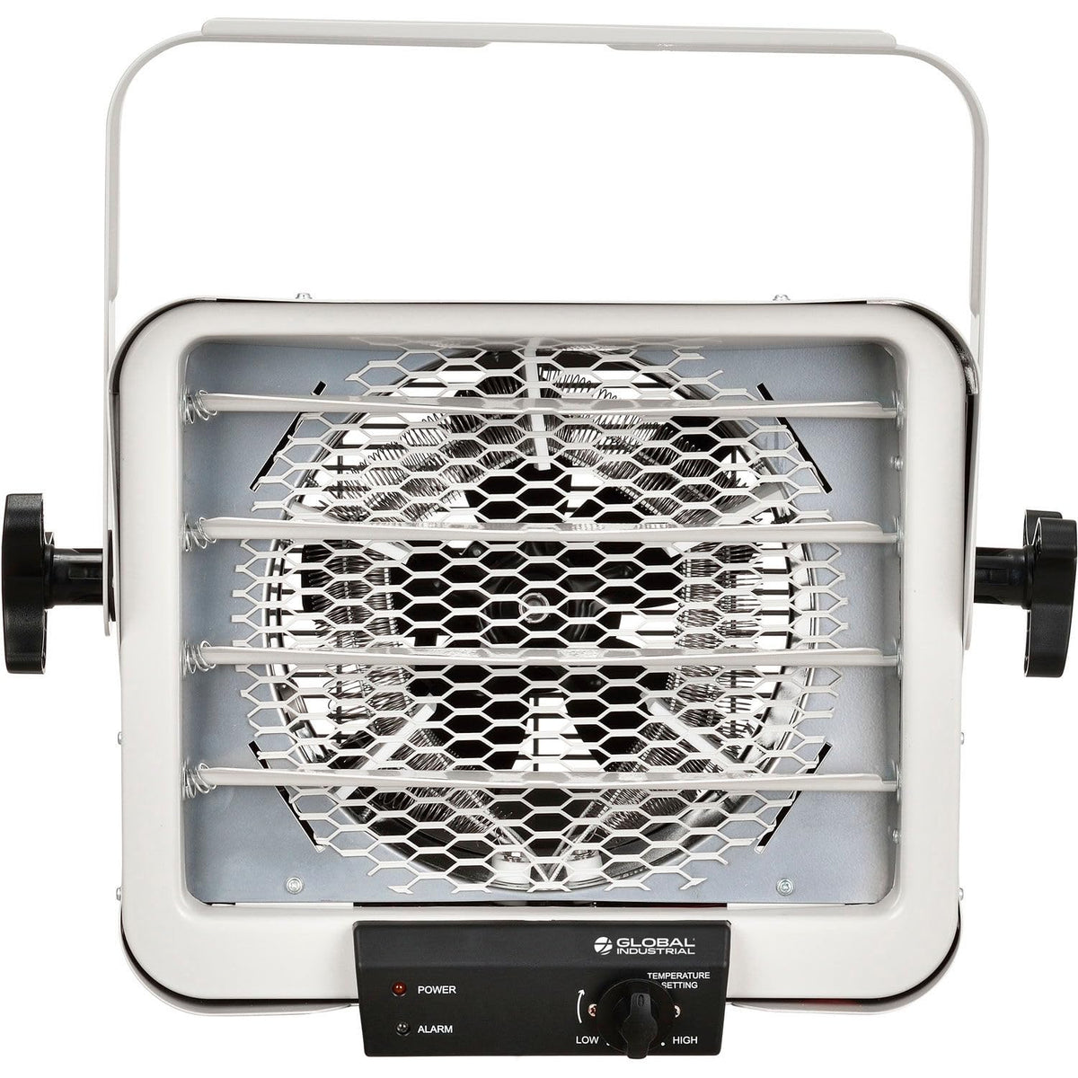 Electric Garage Unit Heater With Thermostat by Global Industrial – 14.75"L x 18.94"W x 17.5"H, Steel, Gray, Model PH-954