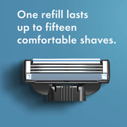Mach 3 Razor Refils 12 pack by Gillette – 1 Count (Pack of 12), Silver, Pack of 12, Model 91993560