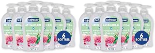 Softsoap Antibacterial Liquid Hand Soap,Sensitive Rosewater and Aloe scent Hand Soap,11.25 Fl Oz,(Pack of 12)