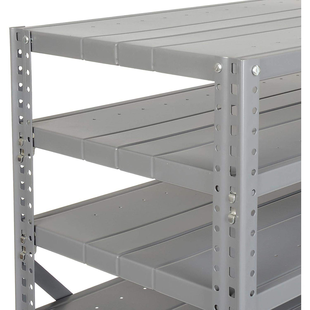 Open Bin Shelving Without Bins by Global Industrial – 12"L x 36"W x 73"H, Alloy Steel, Steel, Model 235030