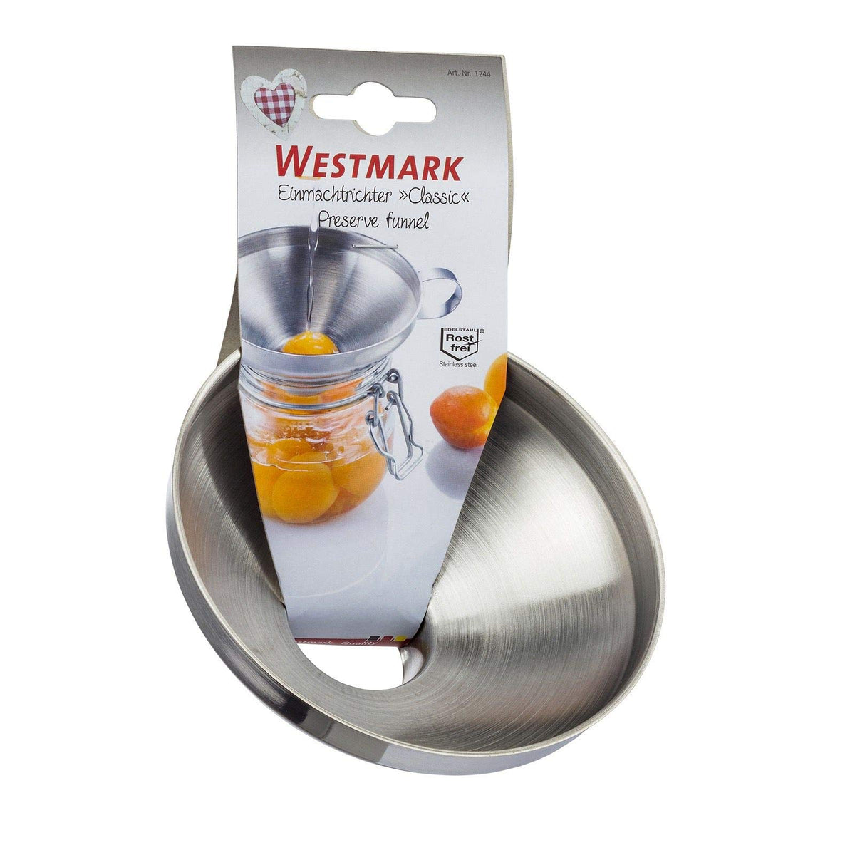Preserve Funnel Classic by Westmark – One Size, 3.5 centimeters, Stainless Steel, Model 12442270
