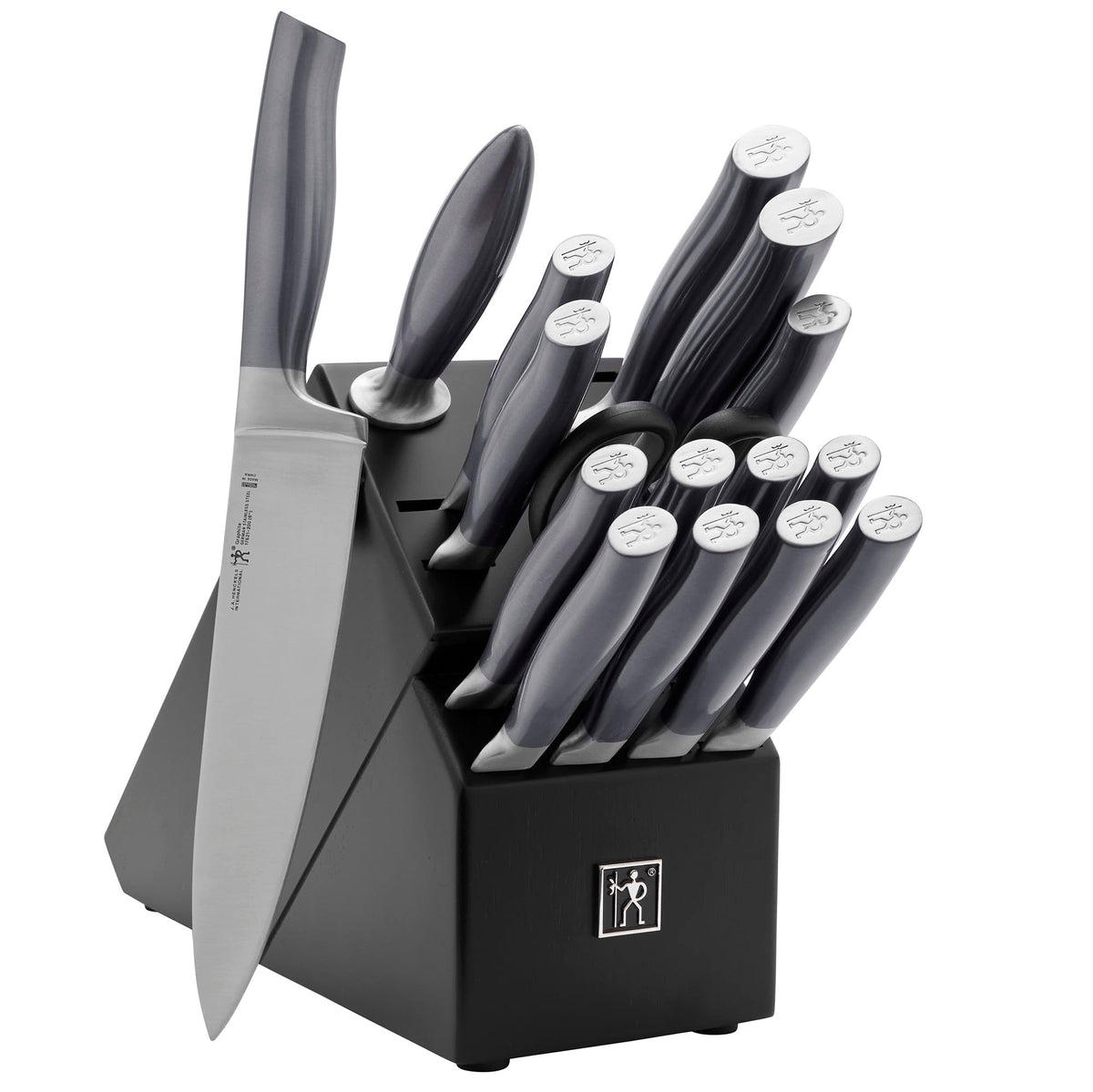 Graphite 17-pc Knife Block Set by HENCKELS – 17-pc, Stainless Steel, Pack of 17, Model 17634-217