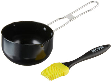 BBQ Brush with Pot by PIT BOSS – One Size, Silicone, Black, Model 67267