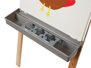 Primary Adjustable Easel by Jonti-Craft – 46" H x 24" W x 25" D, Wood, Beige, Model 2181JC
