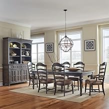 Liberty Furniture Paradise Valley Alt 7 Piece Rectangular Table Dining Room Set Traditional - 2 Arm Chairs, 4 Side Chairs - Saddle Brown Oak Wood