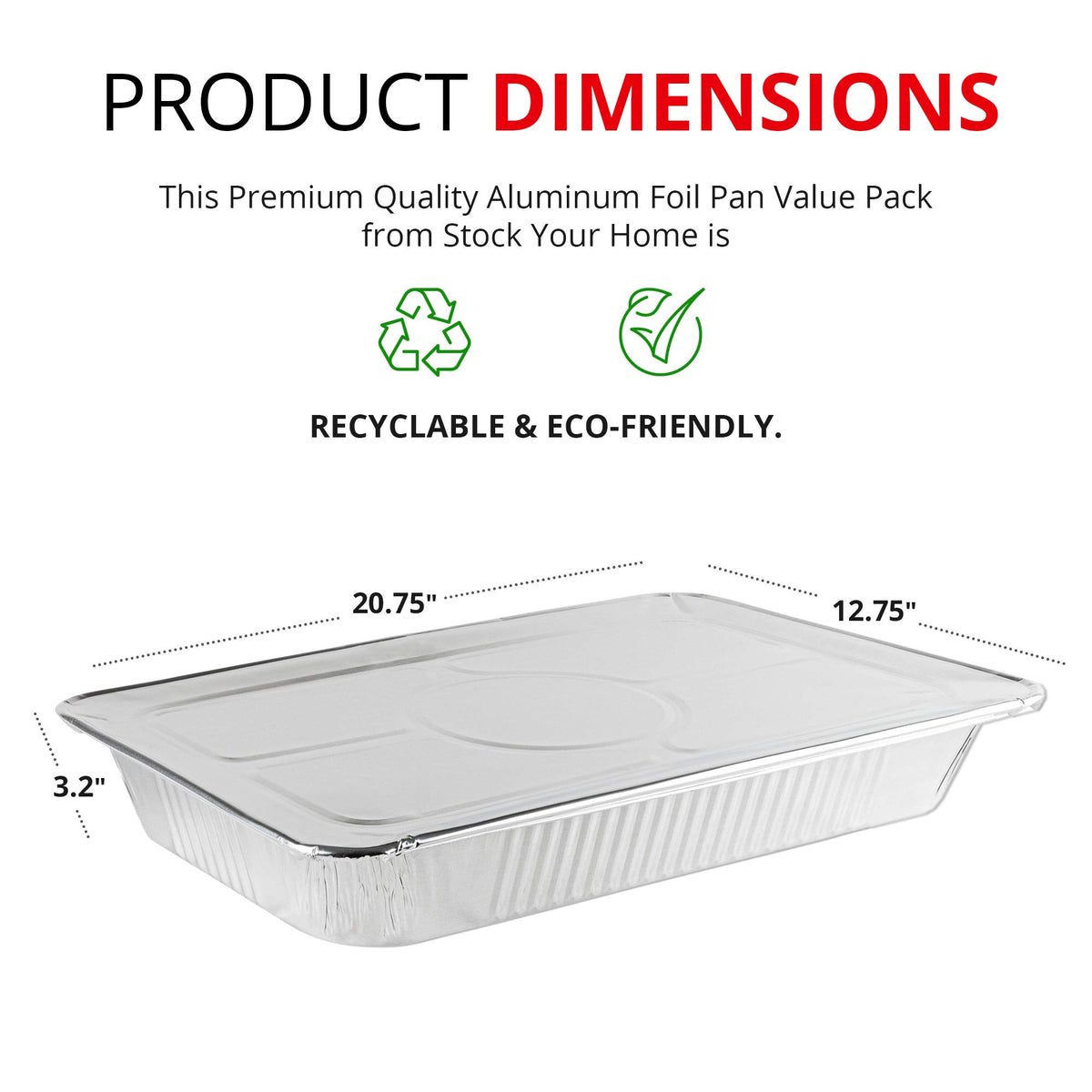 Stock Your Home 10 / 10 Pack / Silver Disposable Cookware