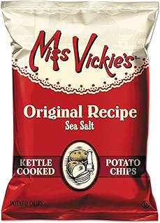 Miss Vickie's Kettle Cooked Sea Salt Potato Chips, 1.375 oz Bag, 64/Carton 44443 (DMi CT