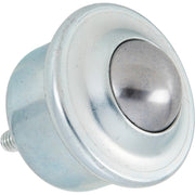 1" Diameter Stud Mount Ball for Ball Transfer Conveyor Tables by Global Industrial – Steel, Silver, Model BT254-0310