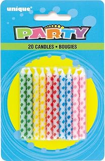 Unique Party Dazzling Diamond Dot Birthday Candles - Pack of 20 - Eye-Catching Design - Perfect for Birthday Celebrations
