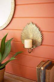 Candle Sconce 10.00 inches by KALALOU – 10" x 4.5" x 12.5", Metal, See Image, Model CLL2556