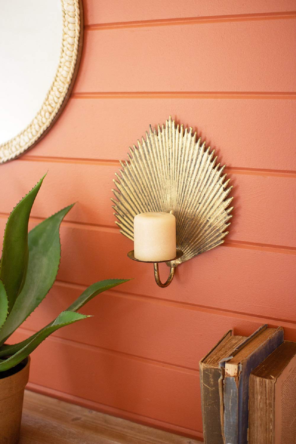 Candle Sconce 10.00 inches by KALALOU – 10" x 4.5" x 12.5", Metal, See Image, Model CLL2556