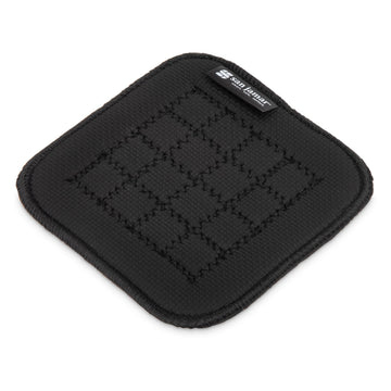 San Jamar Ultigrip Square Commercial Hot Pad Pan Holder by Carlisle FoodService Products – 5.5" x 5.5", Neoprene, Black, Model UHP55BK