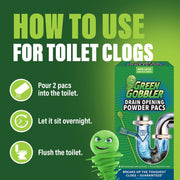 Drain Clog Remover & Drain Cleaner Powder (5 Pacs & 5 Tools) by Green Gobbler – 5 Count (Pack of 1), Pack of 2, Model G8063