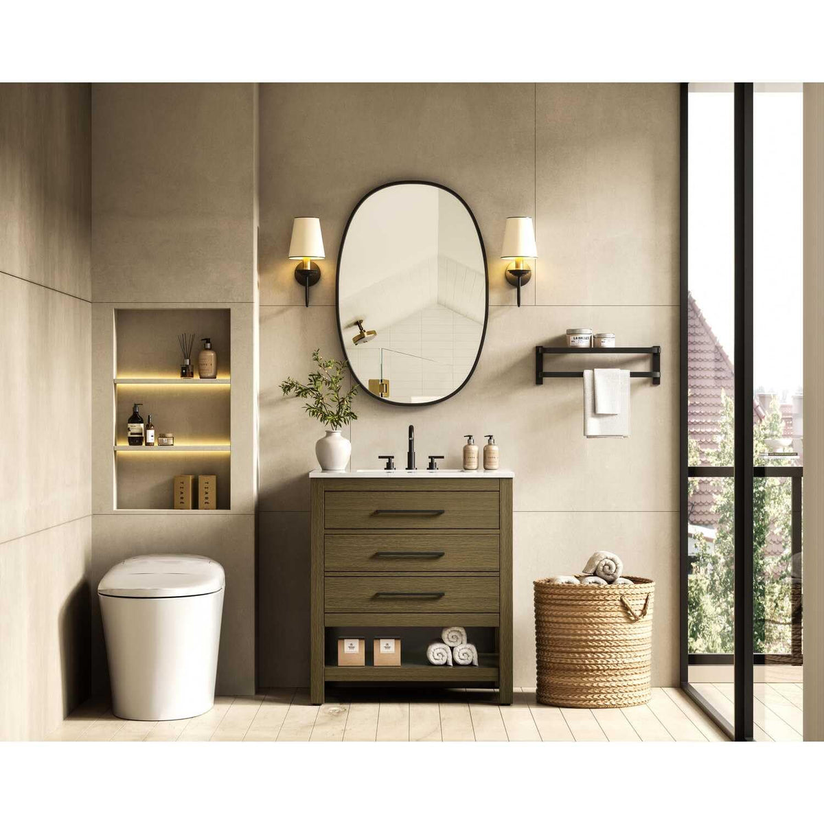 Bathroom Vanity Chestnut Brown by karson – Chestnut Brown