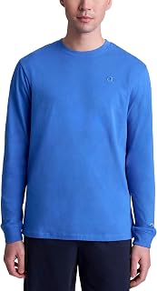 Champion Men's Classic Long Sleeve T-Shirt, Standard Fit, Script & C Logo, Available in Regular and Big & Tall