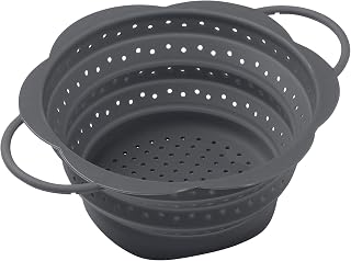Kuhn Rikon 24295 Collapsible Colander 23 cm Grey Silicone