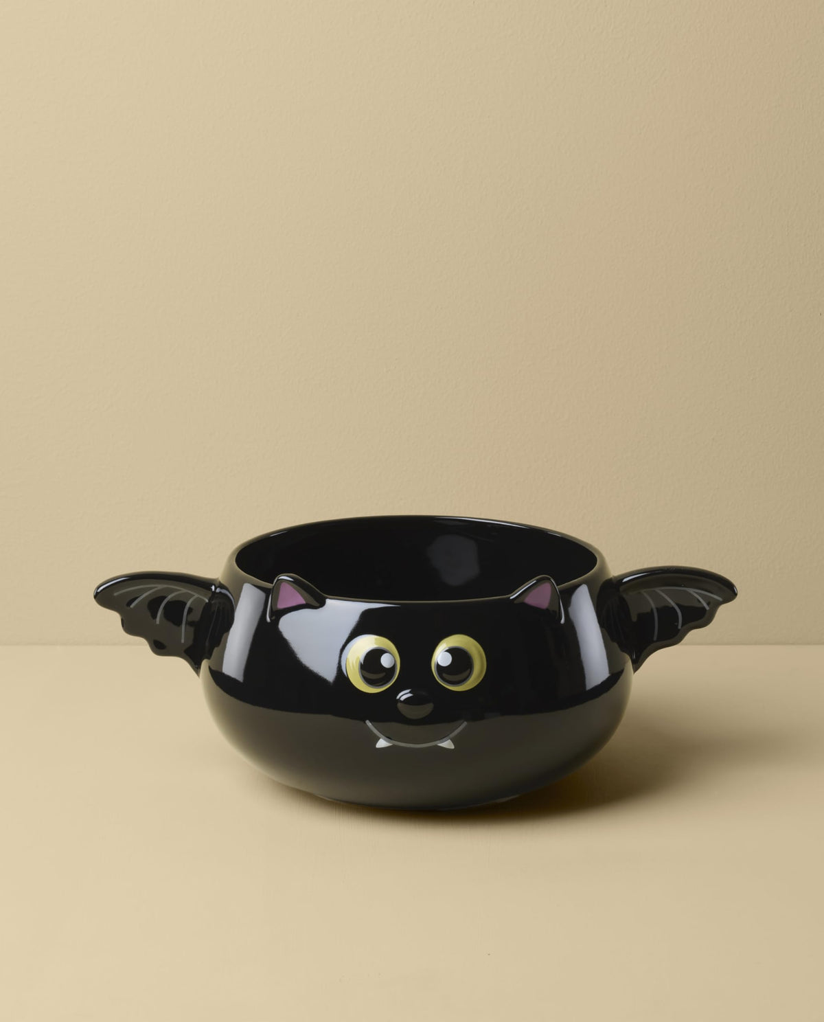 Halloween Bat Candy Bowl by Lenox – 1 Count, 74 fluid_ounces, Porcelain, Black, Model 899850