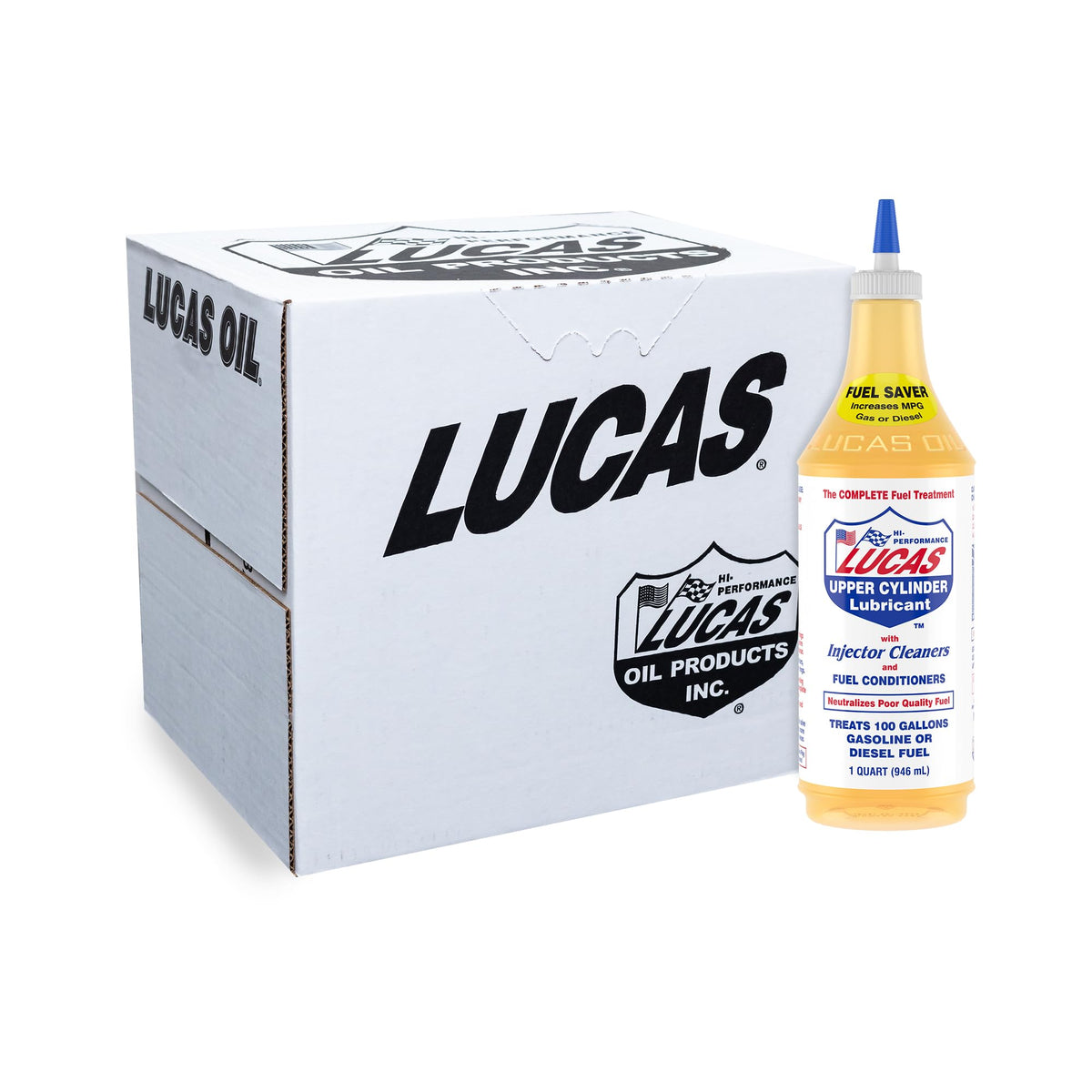 10003-PK12 Fuel Treatment - 1 Quart by Lucas Oil – 32 Fluid Ounce, Pack of 12, Model LUCA10003-12PK
