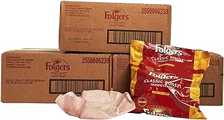 Folgers Classic Roast Filter Packs, Premeasured Ground Coffee and Filter in a Single Pouch, 4 Boxes 160 Count