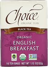 Choice Organic Teas English Breakfast Tea - 16 Tea Bags - Case of 6