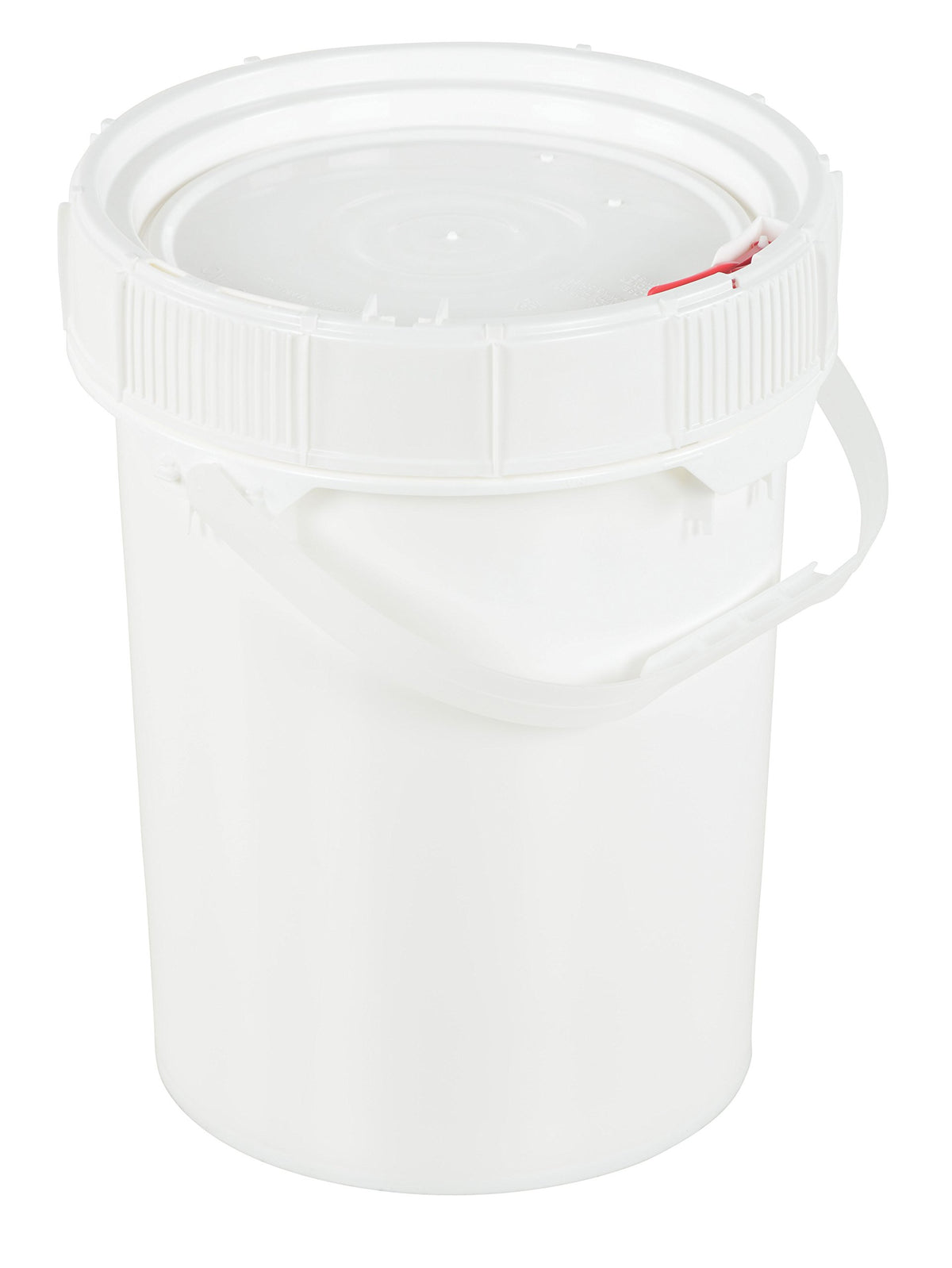 5G ScrewTop Pail & Lid White by Vestil – One Size, Blend, Multicolor, Model PAIL-SCR-5-W