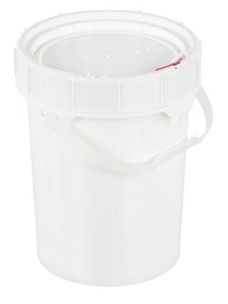 5G ScrewTop Pail & Lid White by Vestil – One Size, Blend, Multicolor, Model PAIL-SCR-5-W