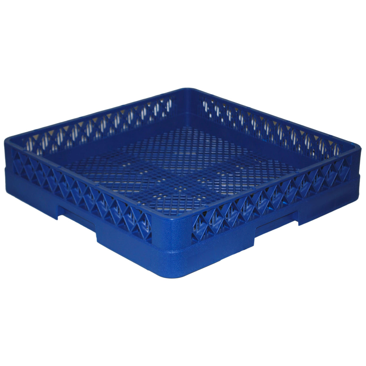 Traex Blue 19-3/4SQ x 4" H Flatware Rack by Vollrath – 19.75 inches x 19.75 inches x 4 inches, Plastic, Blue, Model TR2-44