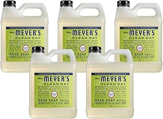 Mrs. MEYER'S CLEAN DAY Liquid Hand Soap Refill Lemon Verbena 33 Fl Oz (Pack of 5)