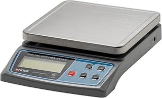 Winco 6 1/2" Clear Digital Portion Scale
