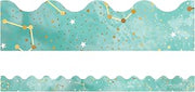 Carson Dellosa Galaxy 39Ft of Constellations Bulletin Board Borders, 13 Strips of Scalloped Trim for Rolling Whiteboard, Posterboard, Party Decorations, and Classroom Decor