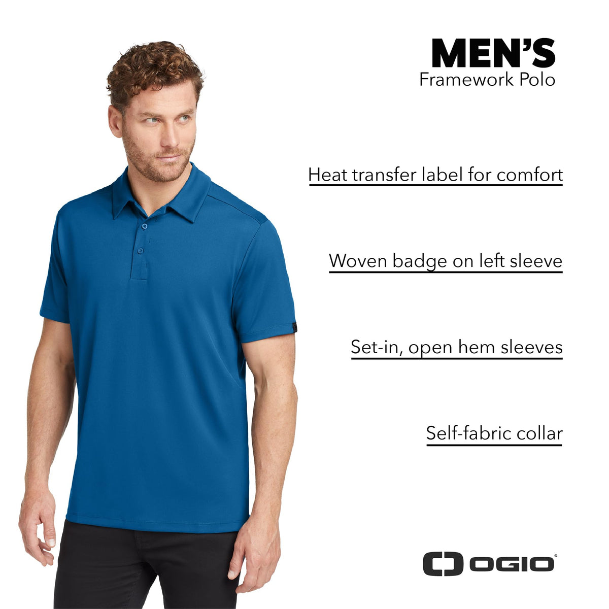 Unisex Framework Polo | Moisture Wicking Polo Shirt for Men & Women by OGIO – 4X-Large, Diesel Grey, Model OG125