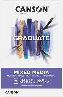 Canson Graduate Mixed Media Paper Pad, 5.5x8.5 in