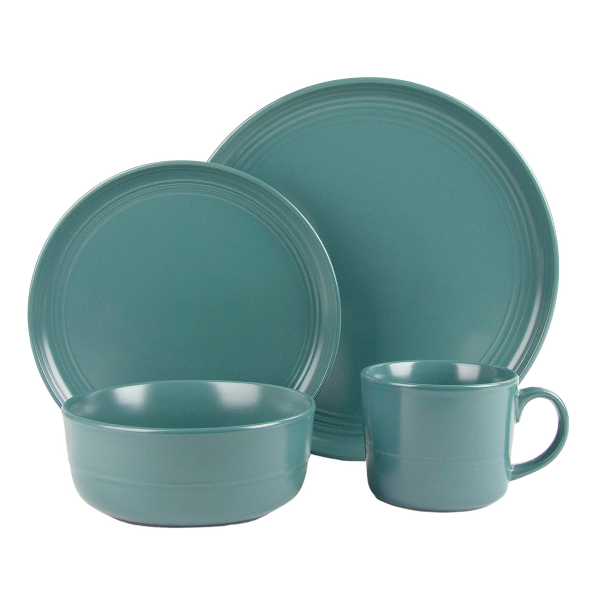 10 Strawberry Street 16 Piece / Emerald Green / 1 Dinnerware Sets