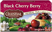 Celestial Seasonings Black Cherry Berry Herbal Tea Caffeine Free, 20 bg (Pack of 6)