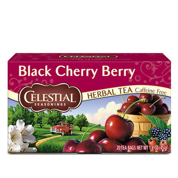 : Black Cherry Berry Herbal Tea Caffeine Free by Celestial Seasonings – Brown, Pack of 6