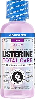 Listerine Total Care Alcohol Free Mouthwash, Mild Mint, 3.2 fl. oz/95 mL