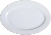 Yanco Abco Collection Super White Porcelain Oval Serving Platter 25" box of 2