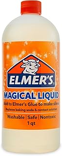 Elmer's Magical Liquid, Slime Activator Solution, Safe and Washable, 1 Quart - Updated Formula for Double the Slime Output